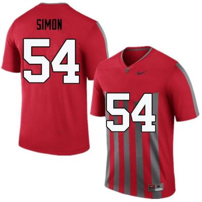 Men's Ohio State Buckeyes #54 John Simon Throwback Nike NCAA College Football Jersey Colors SMT7144ZG